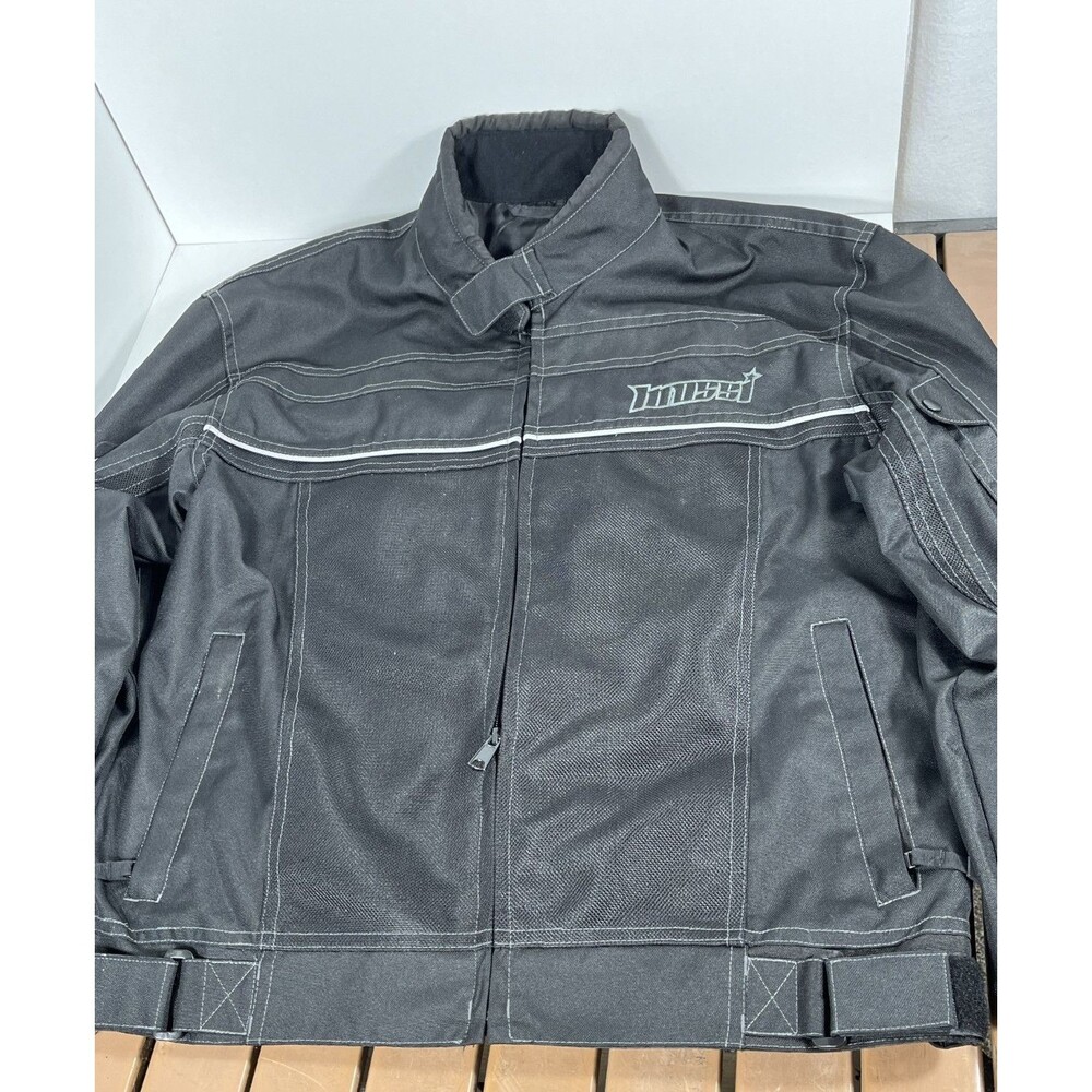 Mossi Men's Motorcycle Jacket Size L Black Riding Moto Jacket  Shell